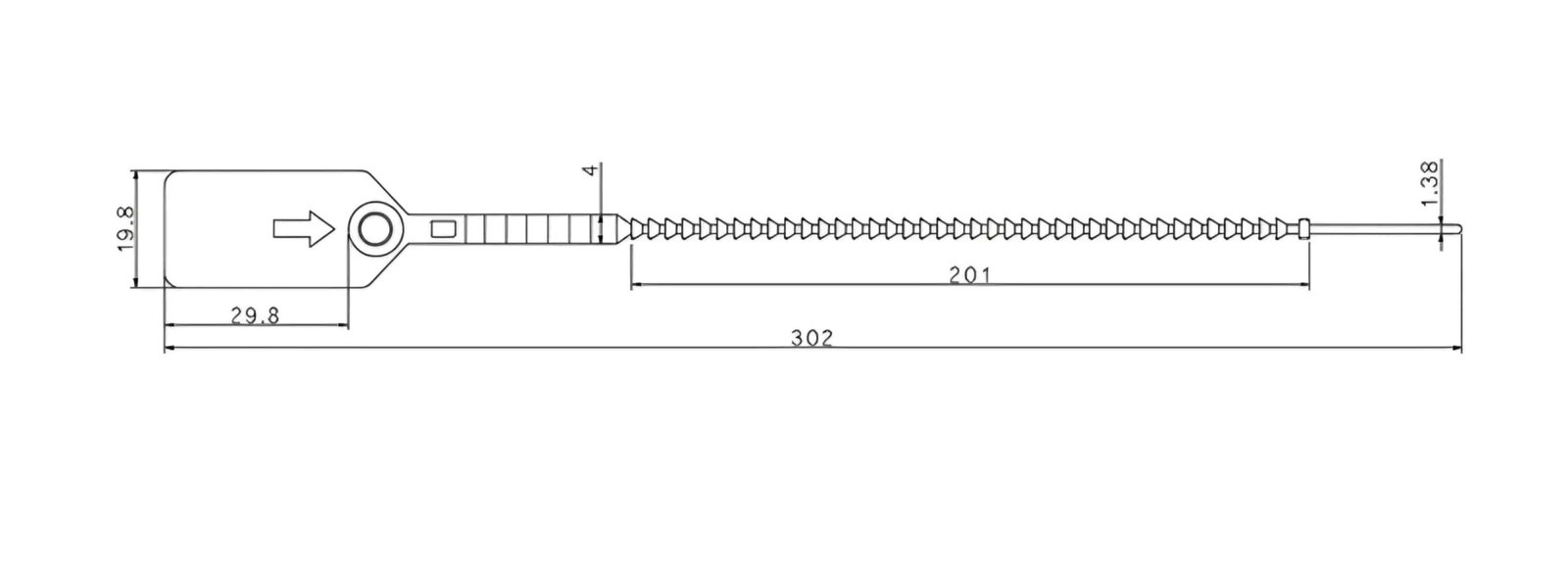 PLASTIC SEAL YDPS-505 12"-30 cm (1000 Units) - Image 5